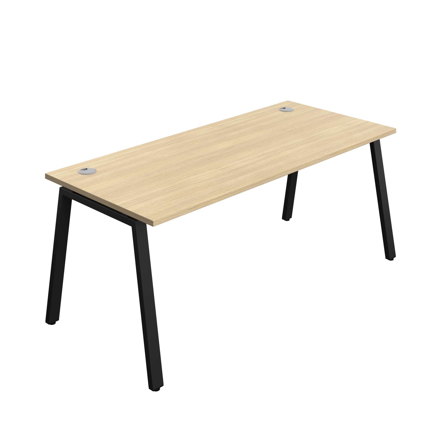 Synergy Bench with Cable Ports: 1 Person (FSC) : A-Frame Leg : 1800 | 800 | Nova Oak/Black