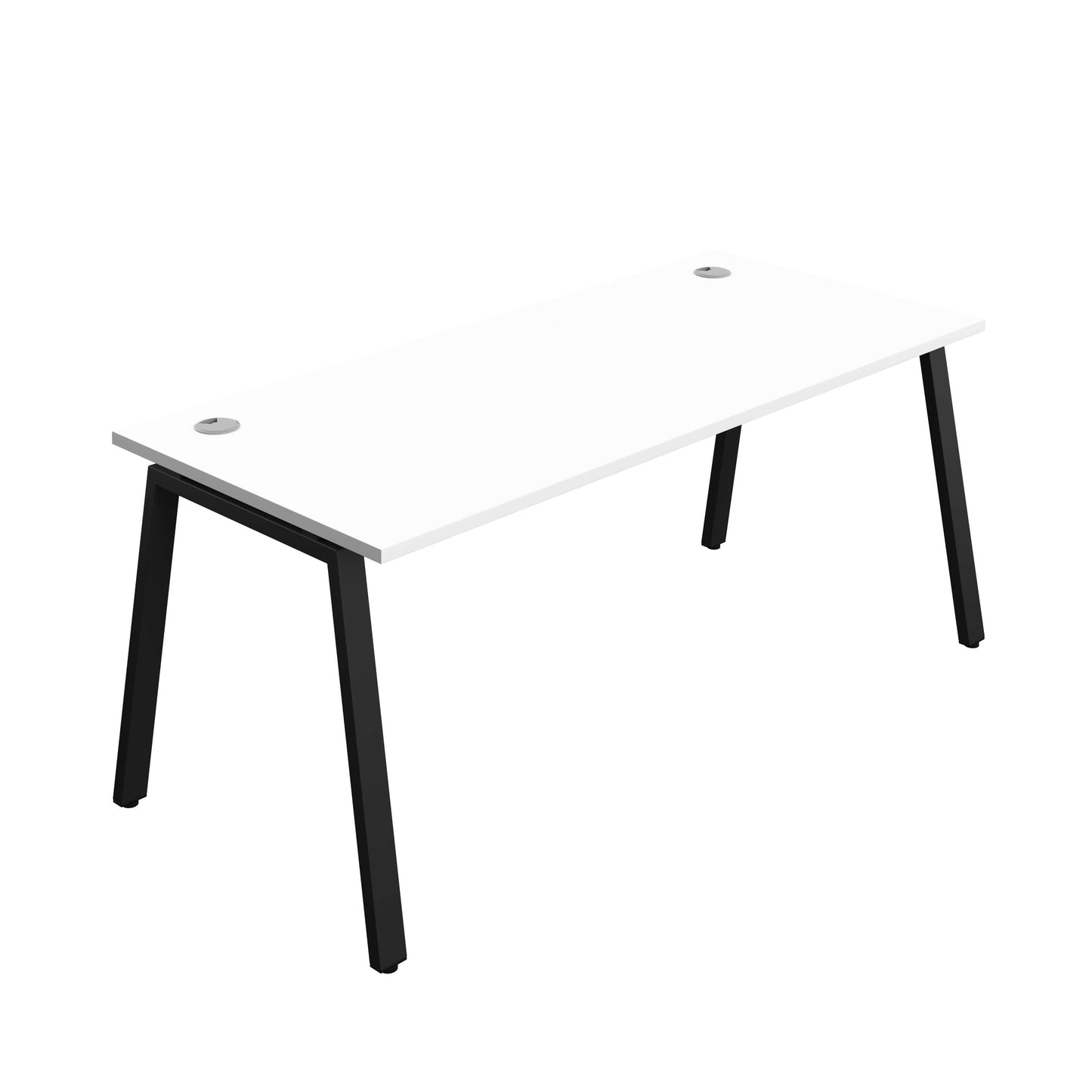 Synergy Bench with Cable Ports: 1 Person (FSC) : A-Frame Leg : 1800 | 800 | White/Black