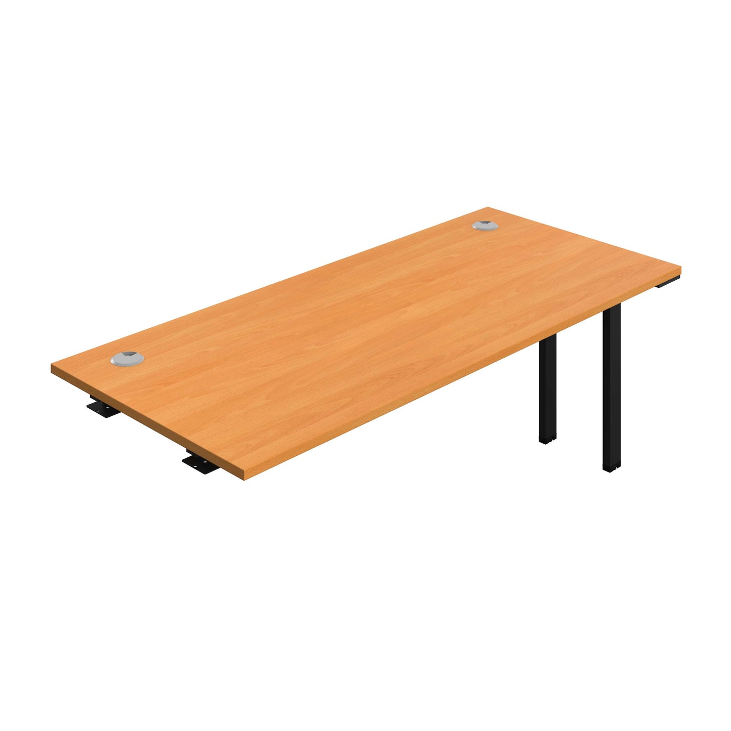 Synergy Bench Extension with Cable Ports: 1 Person (FSC) : 1800 | 800 | Beech/Black