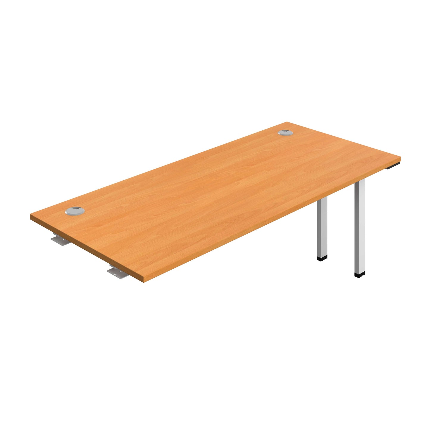 Synergy Bench Extension with Cable Ports: 1 Person (FSC) : 1800 | 800 | Beech/White