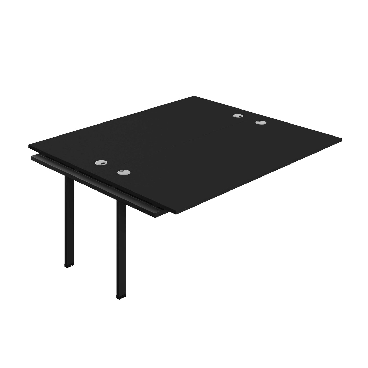 Synergy Bench Extension with Cable Ports: 2 Person (FSC) : 1800 | 800 | Black/Black