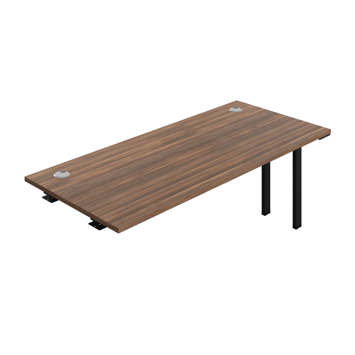 Synergy Bench Extension with Cable Ports: 1 Person (FSC) : 1800 | 800 | Dark Walnut/Black