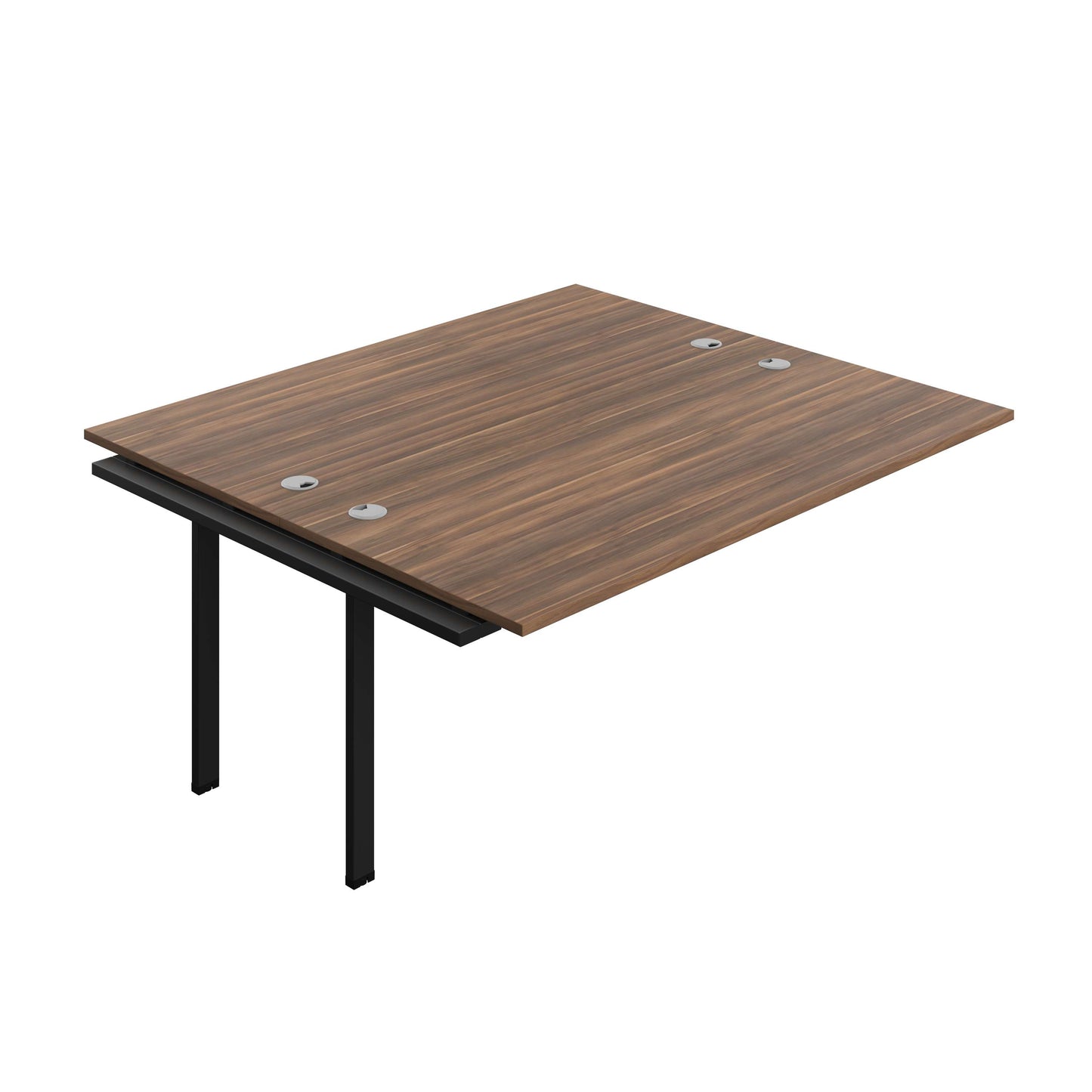 Synergy Bench Extension with Cable Ports: 2 Person (FSC) : 1800 | 800 | Dark Walnut/Black