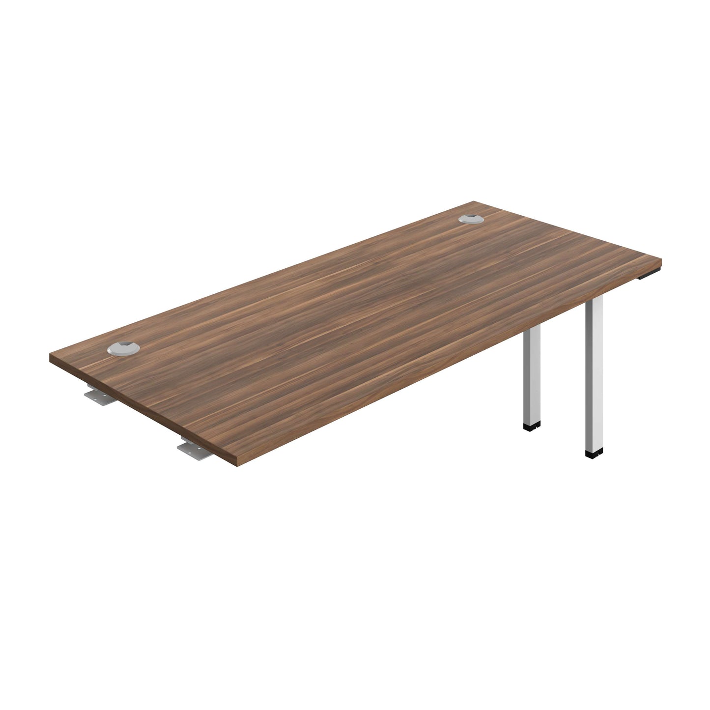 Synergy Bench Extension with Cable Ports: 1 Person (FSC) : 1800 | 800 | Dark Walnut/White
