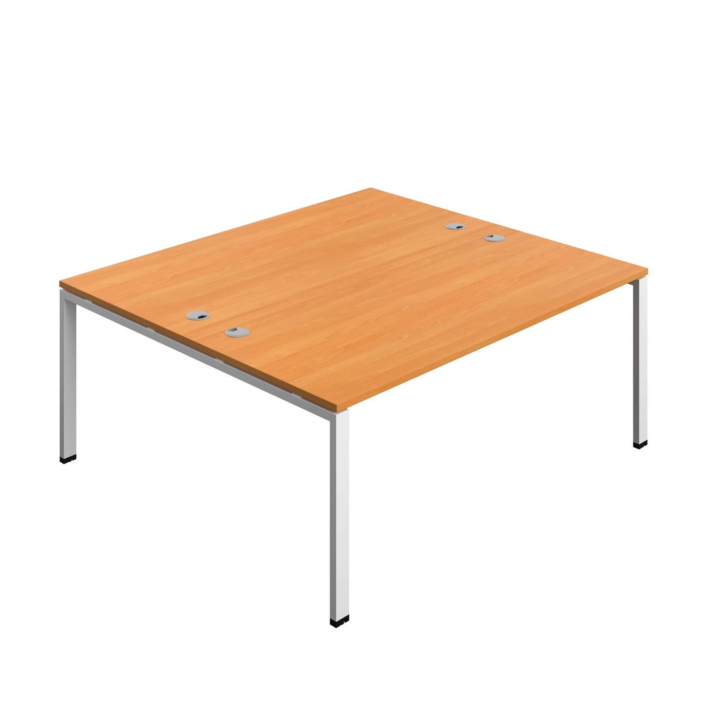 Synergy Bench with Cable Ports: 2 Person (FSC) : Goal Post Leg : 1800 | 800 | Beech/White
