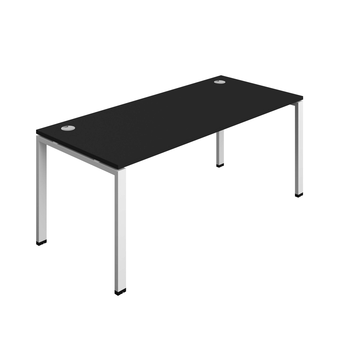 Synergy Bench with Cable Ports: 1 Person (FSC) : Goal Post Leg : 1800 | 800 | Black/White