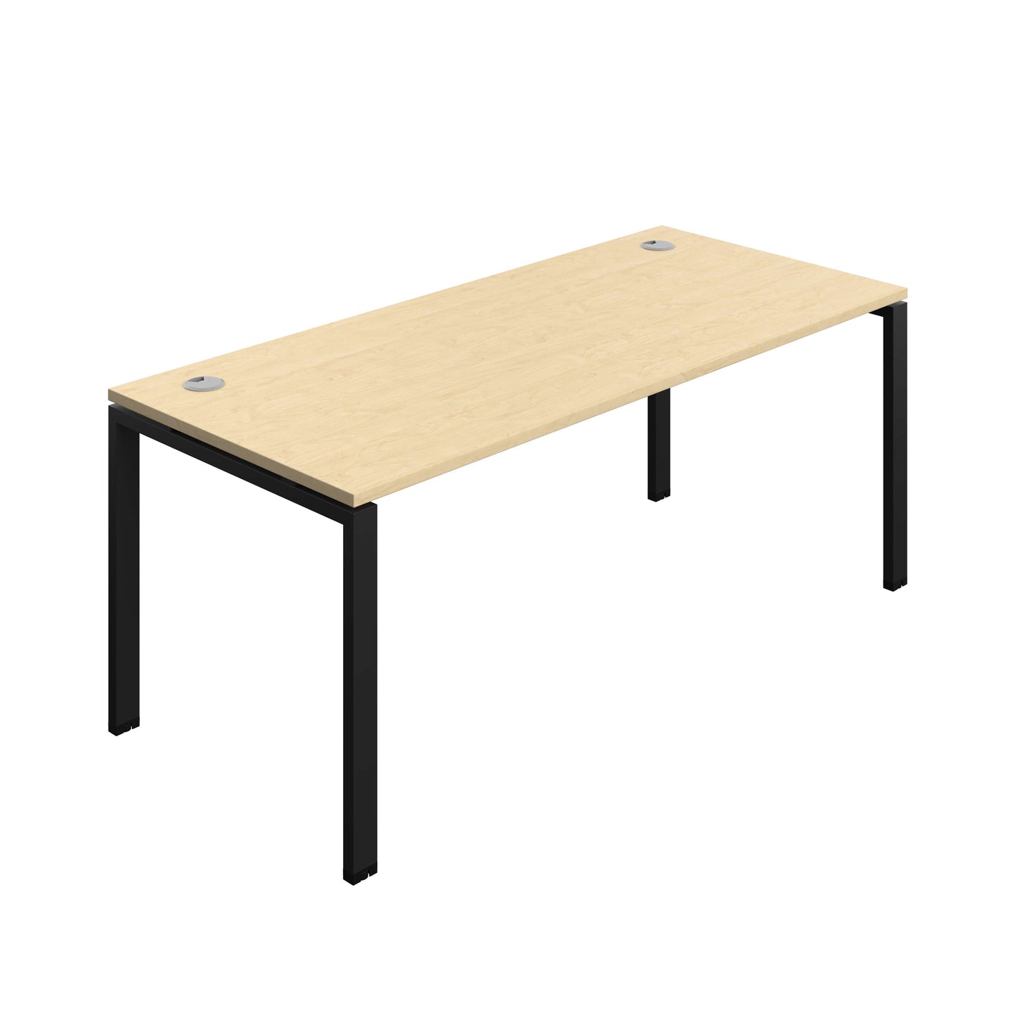 Synergy Bench with Cable Ports: 1 Person (FSC) : Goal Post Leg : 1800 | 800 | Maple/Black