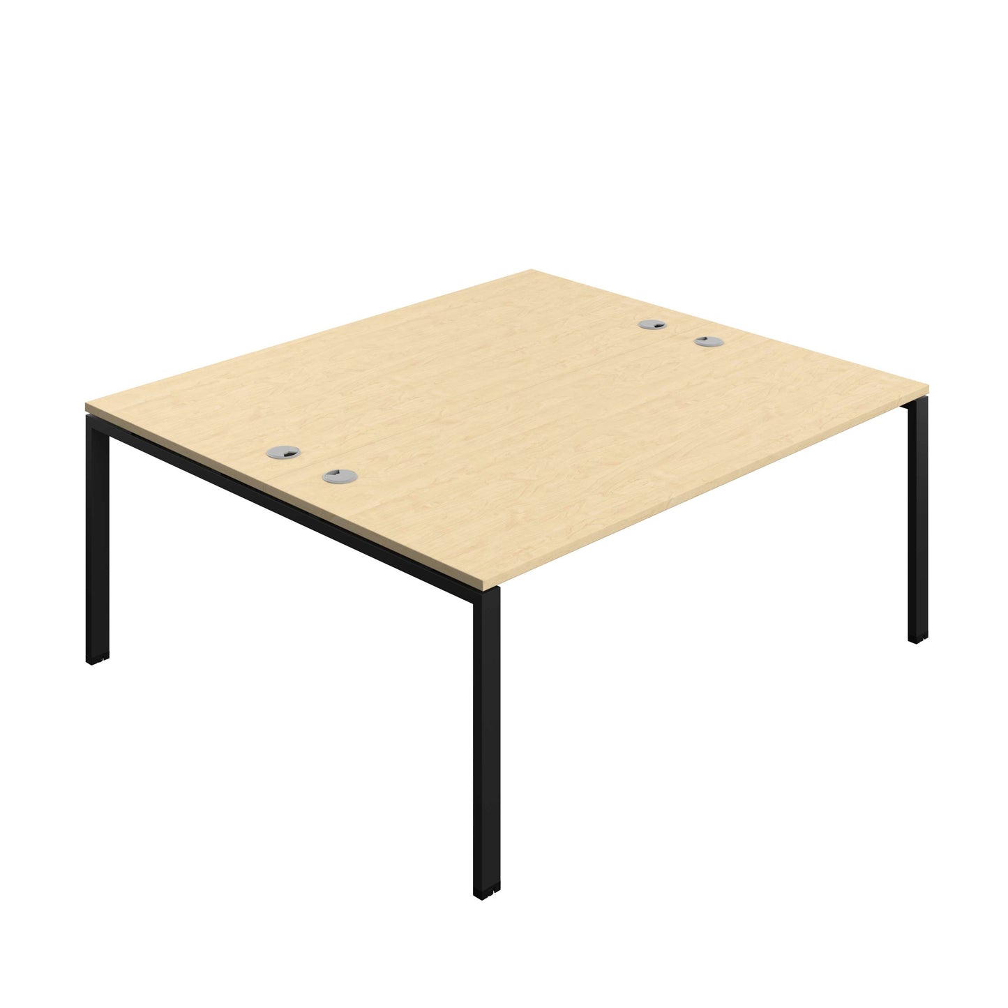 Synergy Bench with Cable Ports: 2 Person (FSC) : Goal Post Leg : 1800 | 800 | Maple/Black