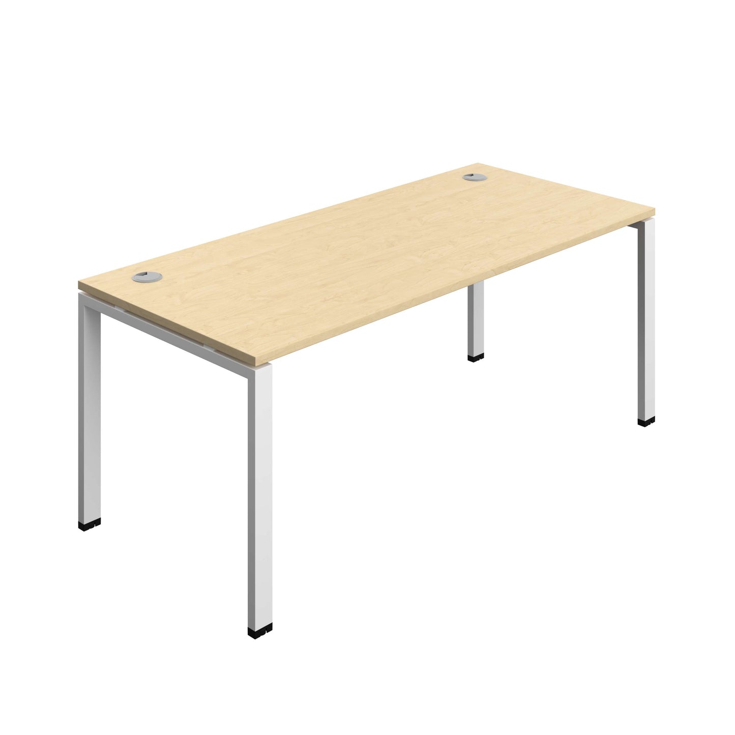 Synergy Bench with Cable Ports: 1 Person (FSC) : Goal Post Leg : 1800 | 800 | Maple/White