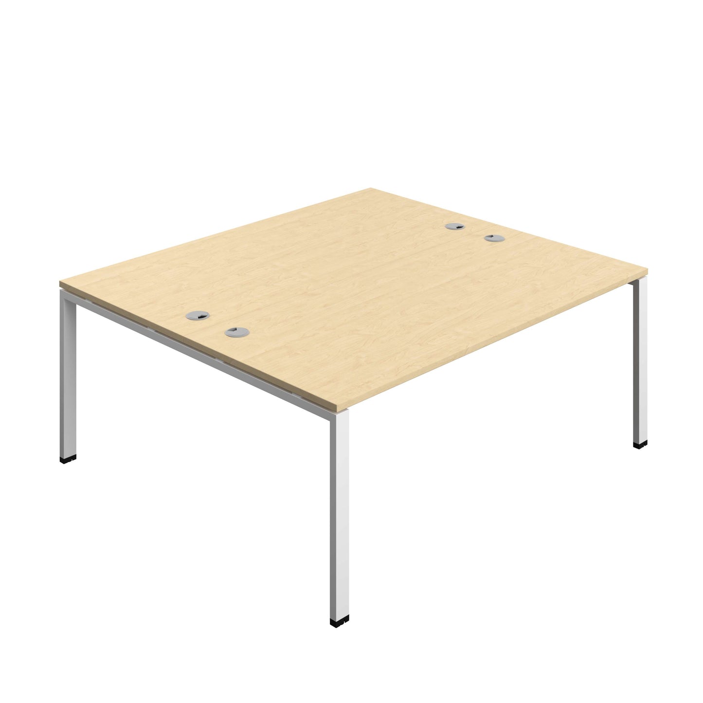 Synergy Bench with Cable Ports: 2 Person (FSC) : Goal Post Leg : 1800 | 800 | Maple/White