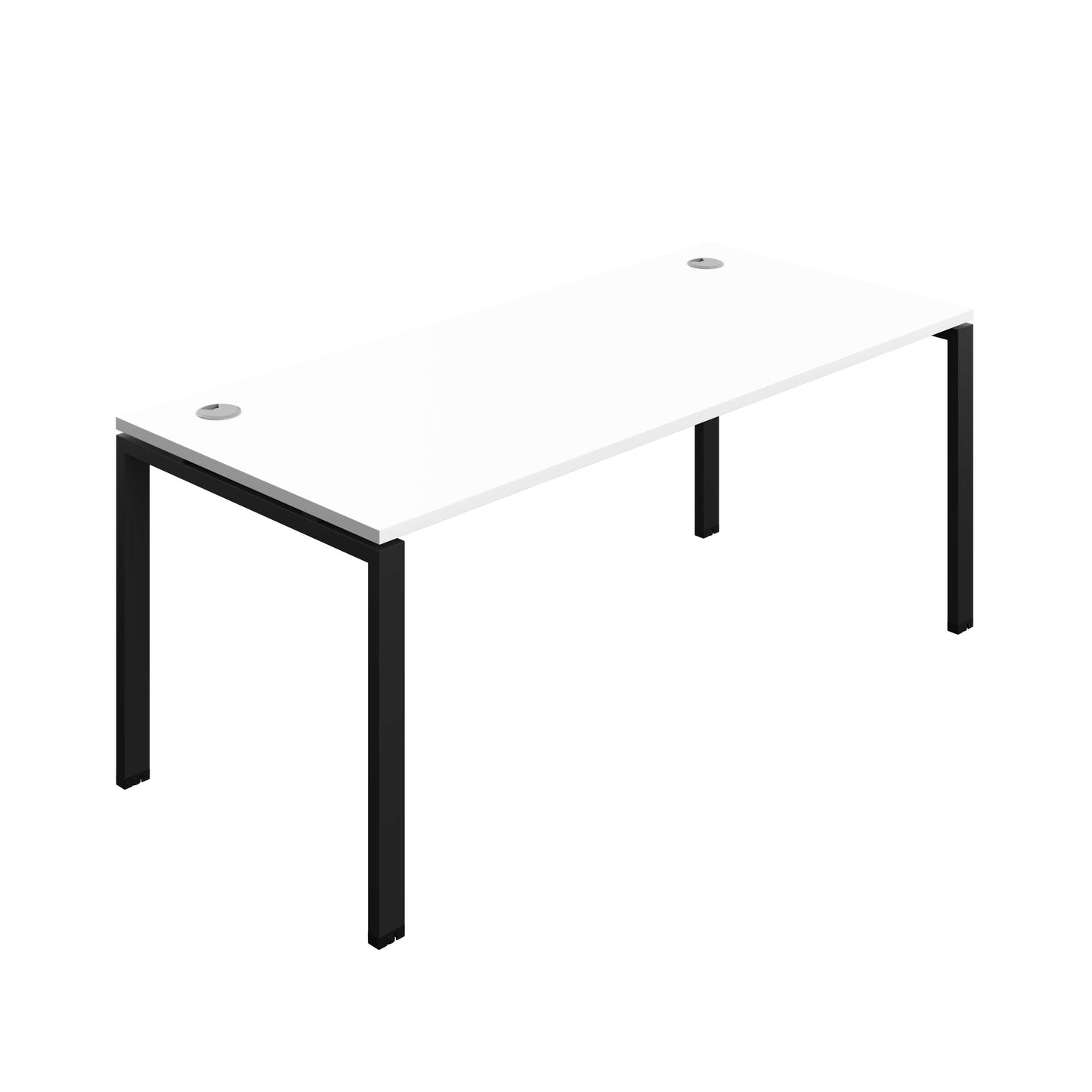 Synergy Bench with Cable Ports: 1 Person (FSC) : Goal Post Leg : 1800 | 800 | White/Black