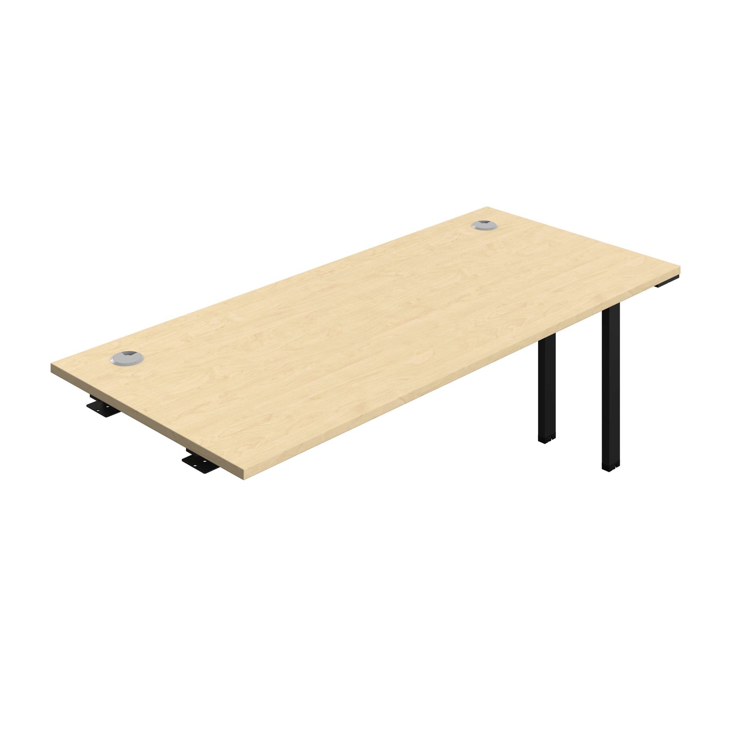 Synergy Bench Extension with Cable Ports: 1 Person (FSC) : 1800 | 800 | Maple/Black