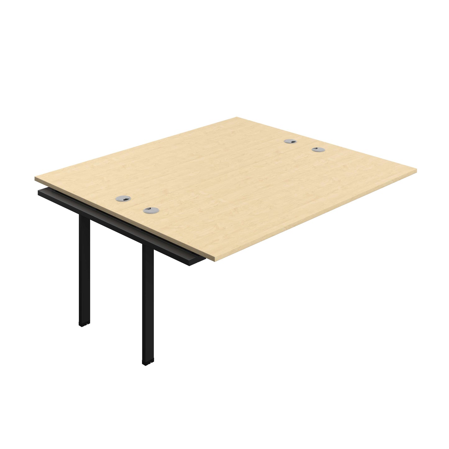 Synergy Bench Extension with Cable Ports: 2 Person (FSC) : 1800 | 800 | Maple/Black