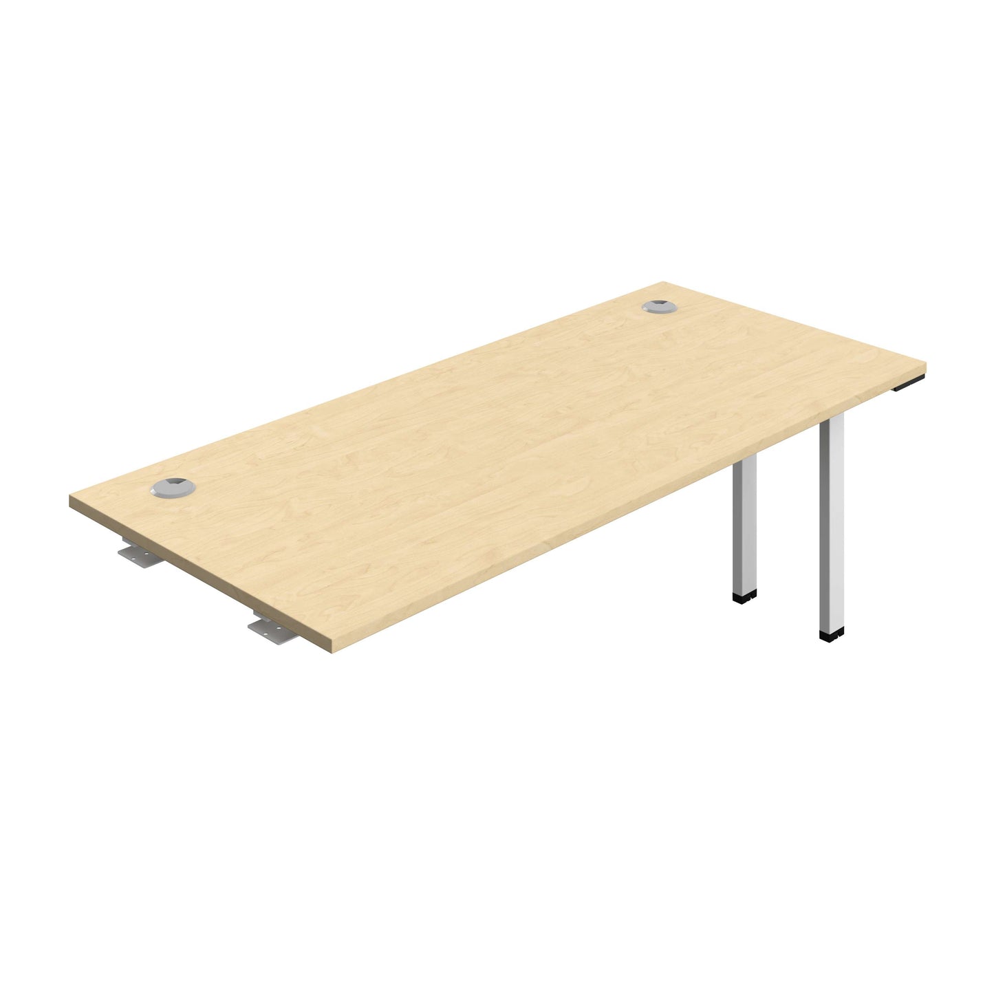 Synergy Bench Extension with Cable Ports: 1 Person (FSC) : 1800 | 800 | Maple/White
