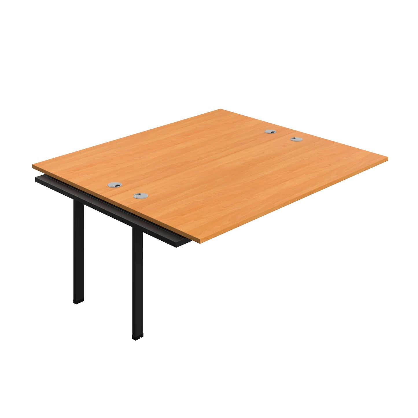 Synergy Bench Extension with Cable Ports: 2 Person (FSC) : 1800 | 800 | Unlimited/Black