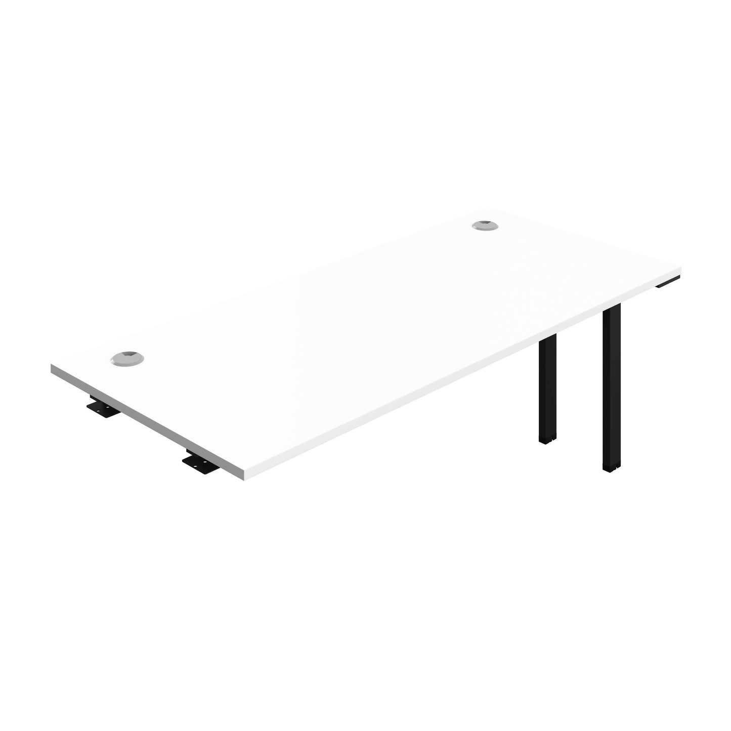 Synergy Bench Extension with Cable Ports: 1 Person (FSC) : 1800 | 800 | White/Black