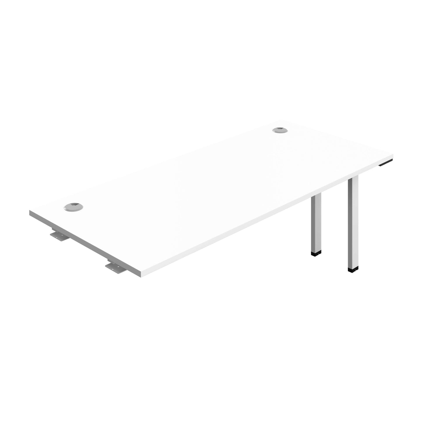 Synergy Bench Extension with Cable Ports: 1 Person (FSC) : 1800 | 800 | White/White