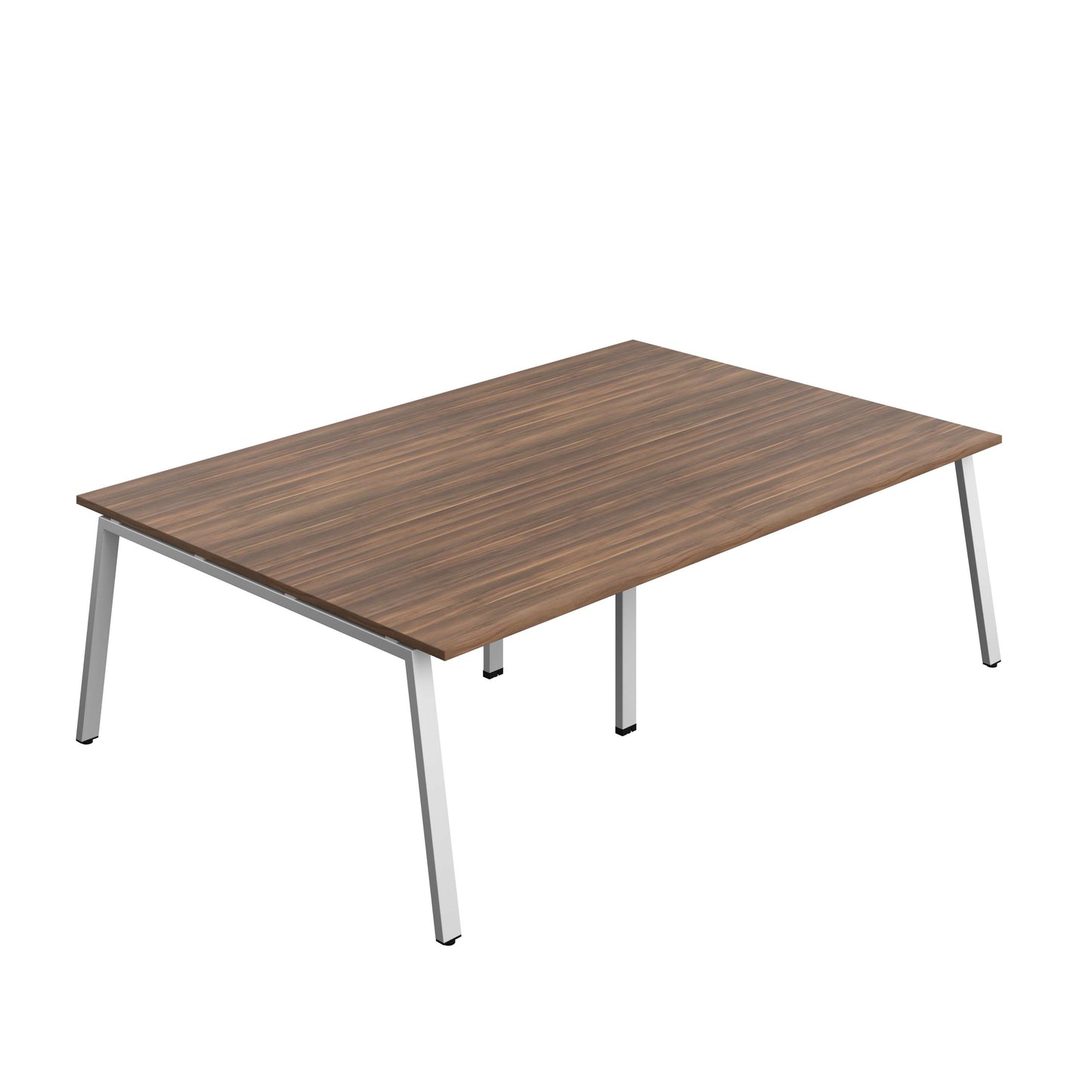 Synergy Meeting Table (FSC) : A-Frame Leg : 2400 | 1600 | Dark Walnut/Silver