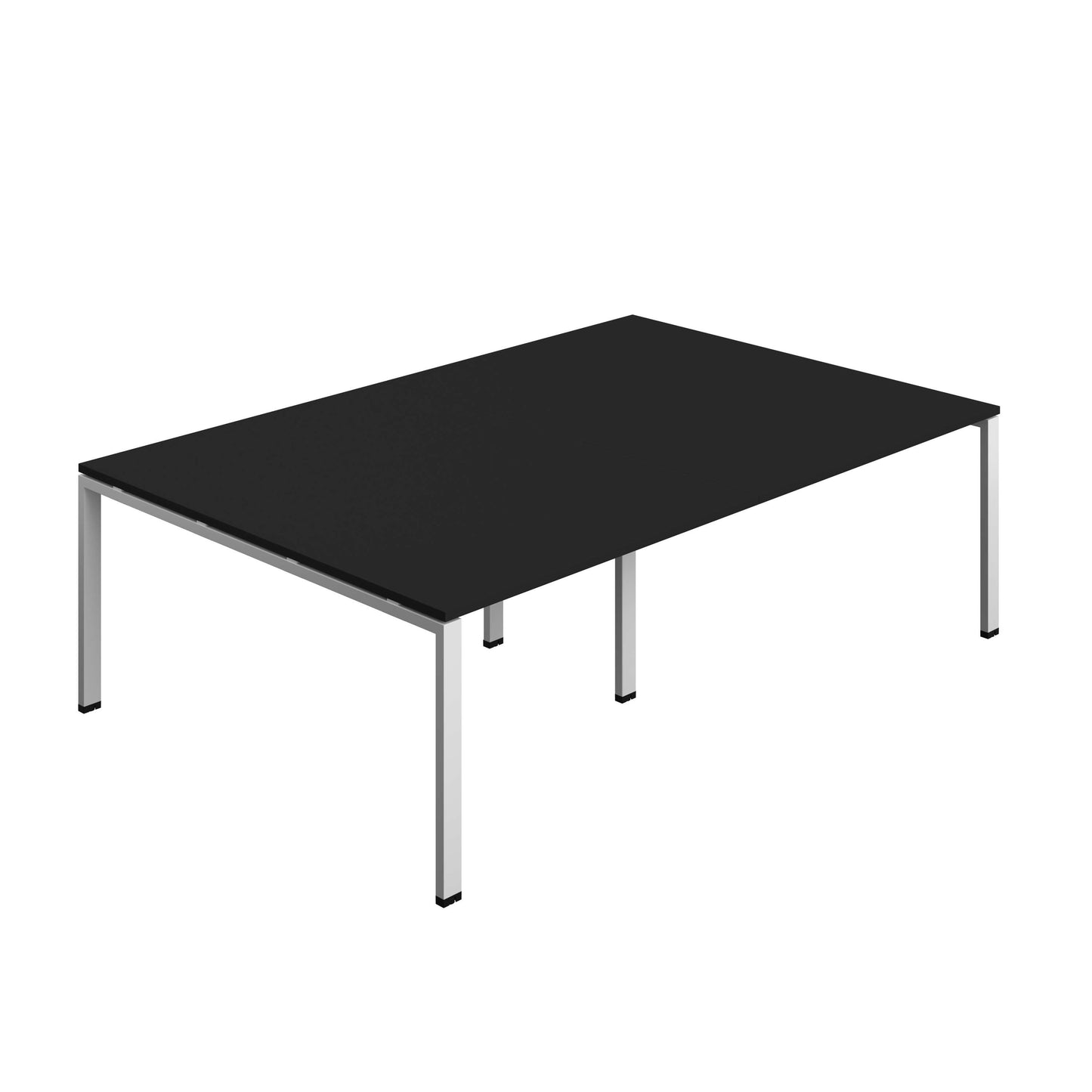 Synergy Meeting Table (FSC) : Goal Post Leg : 2400 | 1600 | Black/Silver