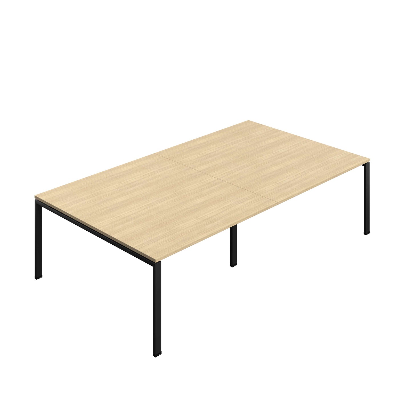 Synergy Meeting Table (FSC) : Goal Post Leg : 2800 | 1600 | Nova Oak/Black