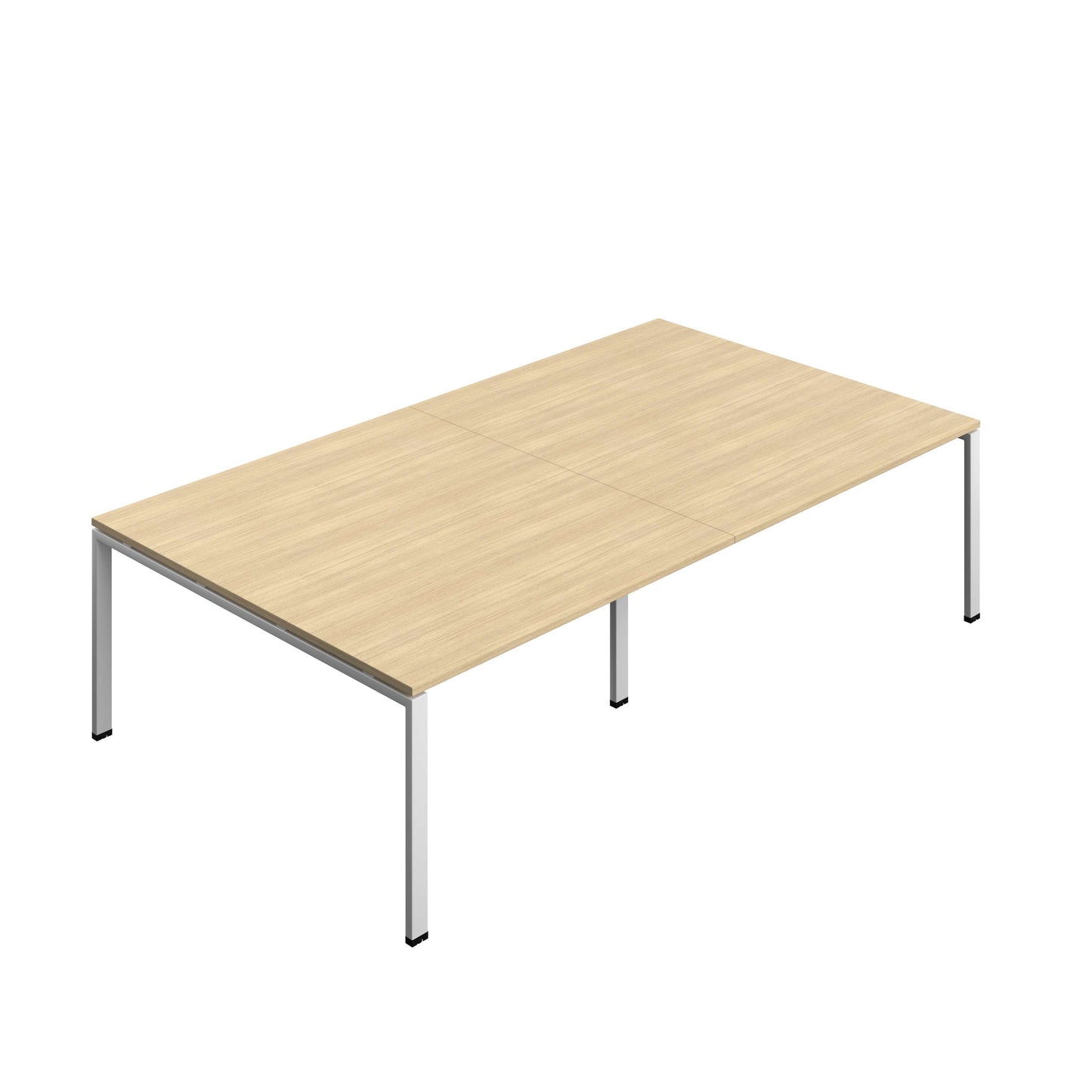 Synergy Meeting Table (FSC) : Goal Post Leg : 2800 | 1600 | Nova Oak/Silver
