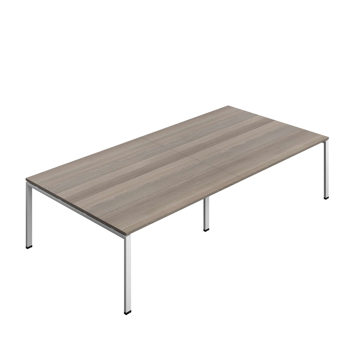 Synergy Meeting Table (FSC) : Goal Post Leg : 3200 | 1600 | Grey Oak/Silver