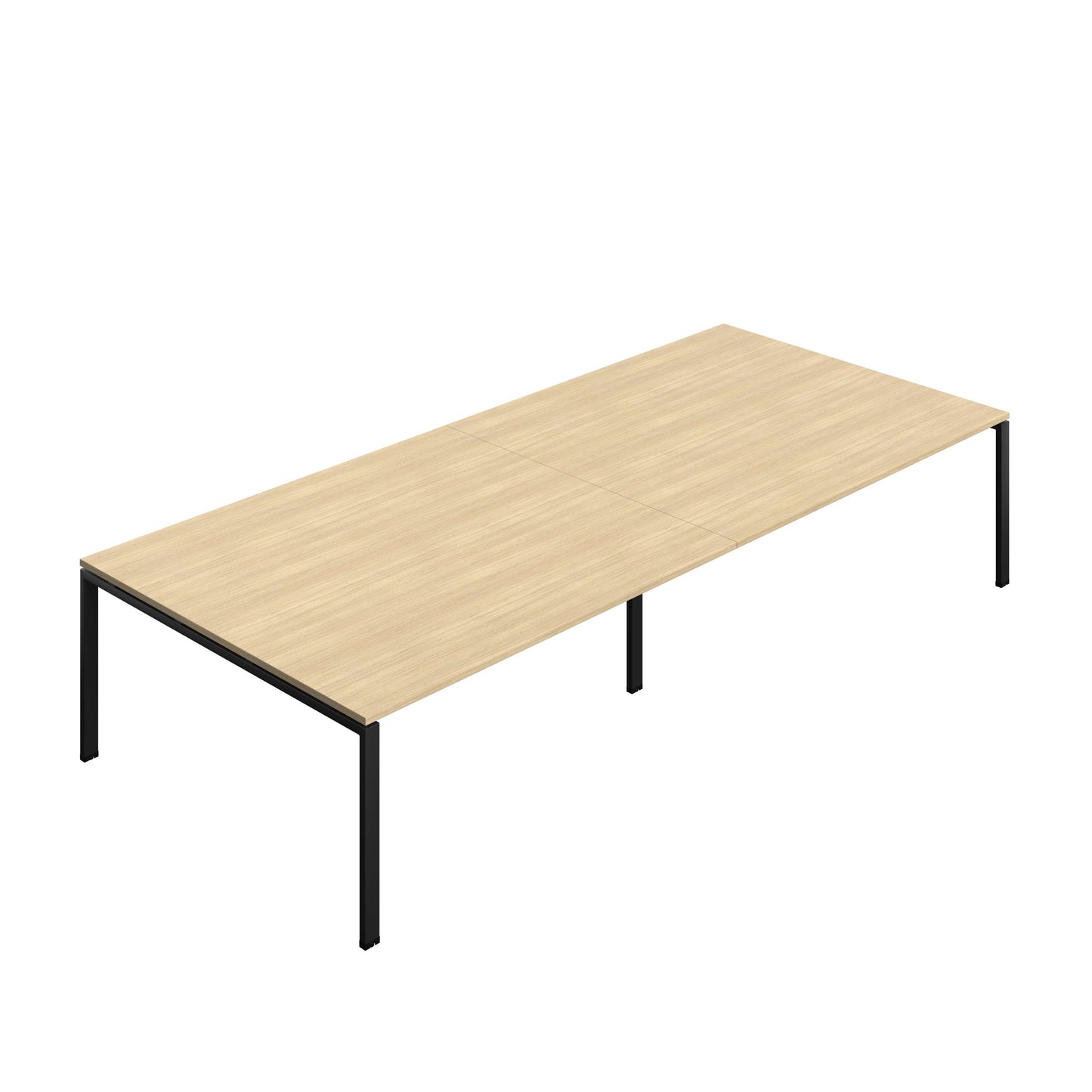 Synergy Meeting Table (FSC) : Goal Post Leg : 3600 | 1600 | Nova Oak/Black