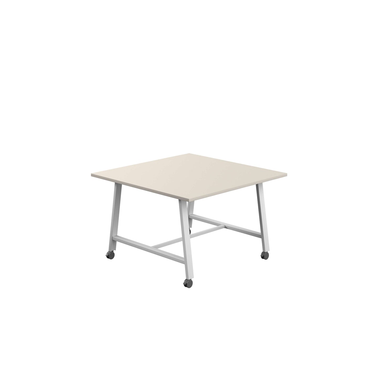 Titan Mobile Low Maker Rectangular Table (FSC) | 1200 X 1000 | White/Grey