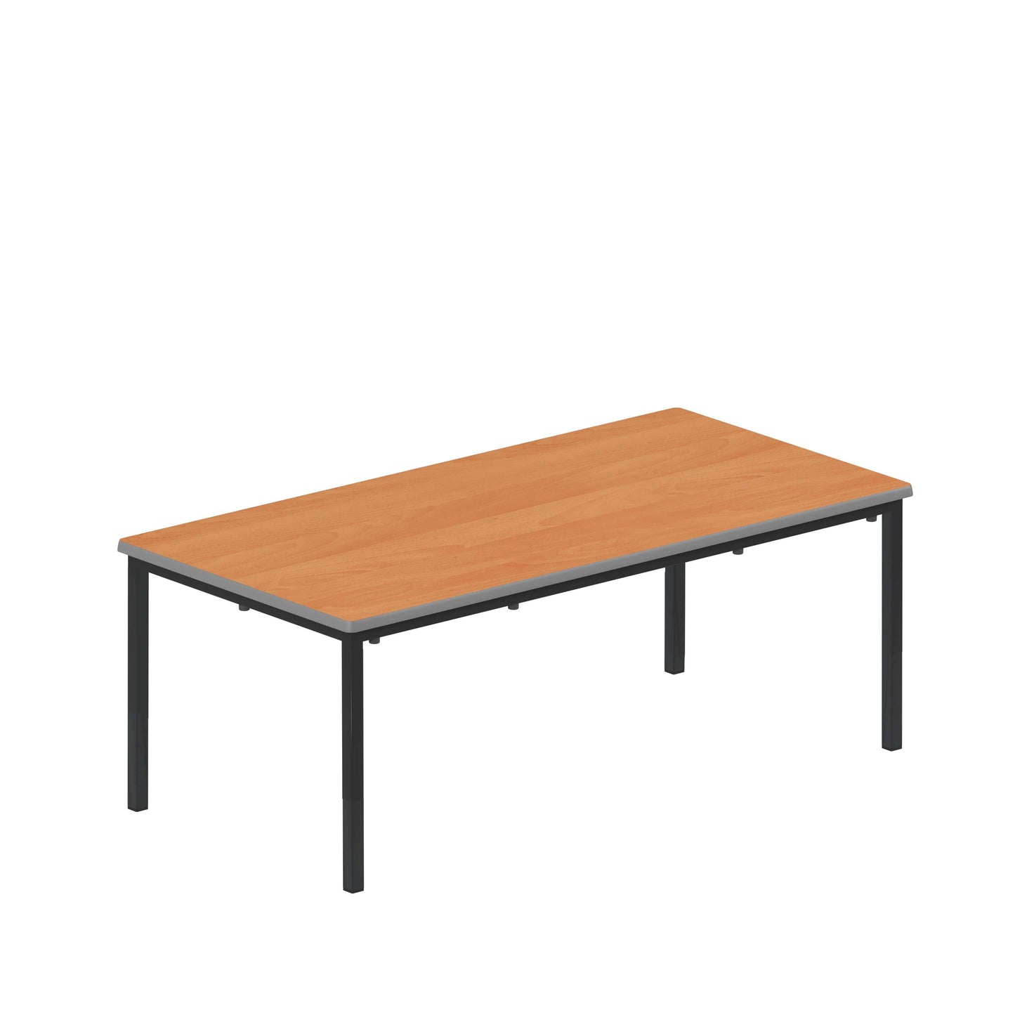 Titan Flat Pack Classroom Table | 1200 X 600 X 460 | Beech/Black