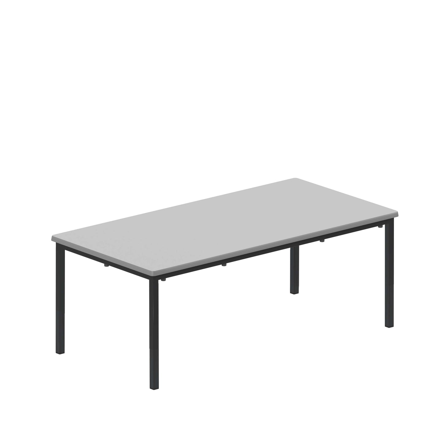 Titan Flat Pack Classroom Table | 1200 X 600 X 460 | Grey/Black