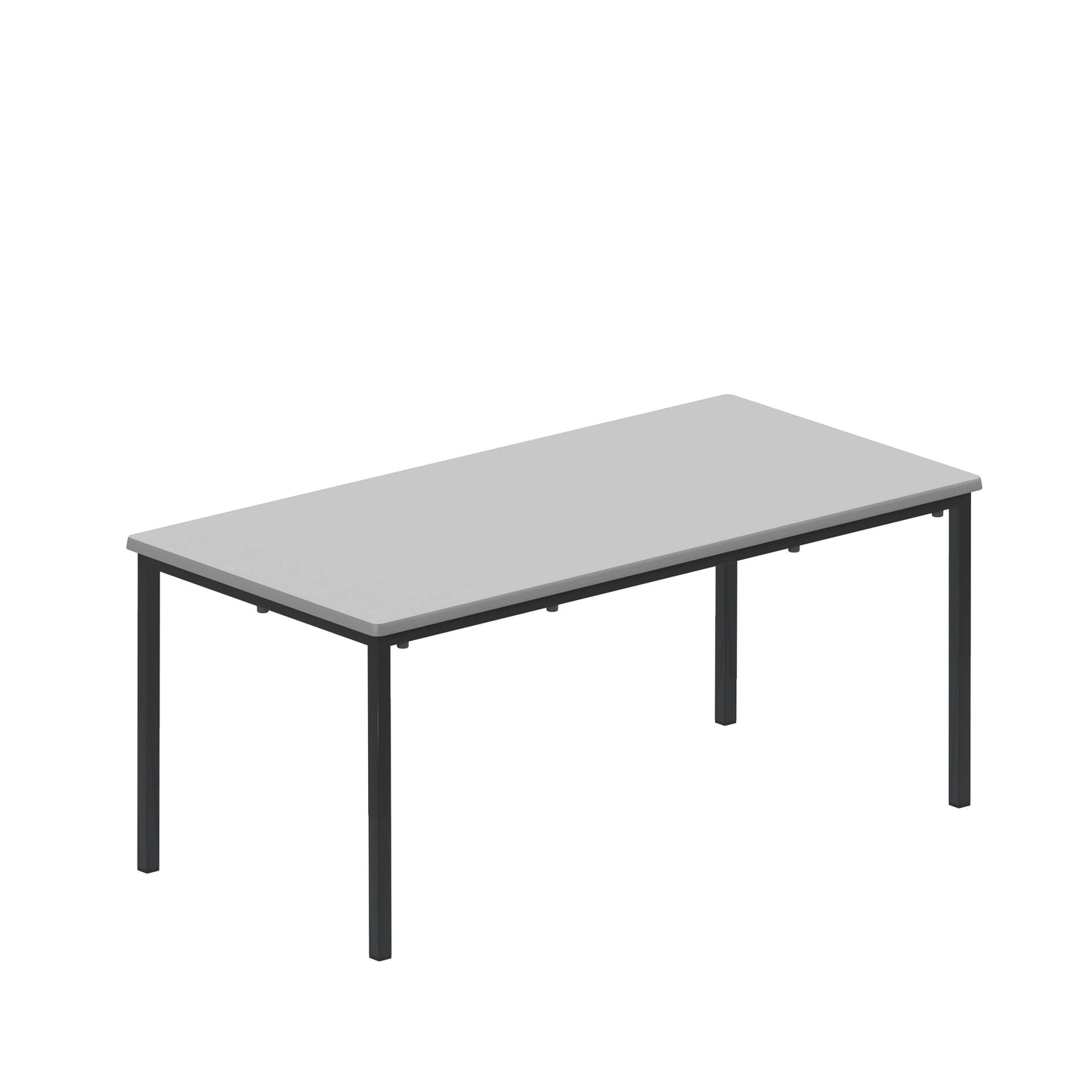 Titan Flat Pack Classroom Table | 1200 X 600 X 530 | Grey/Black