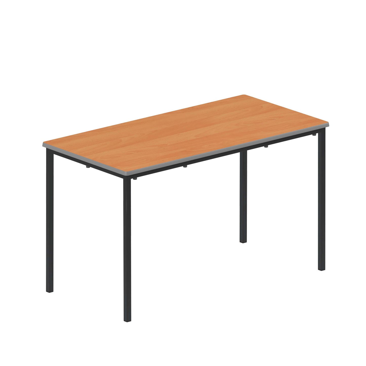 Titan Flat Pack Classroom Table | 1200 X 600 X 710 | Beech/Black