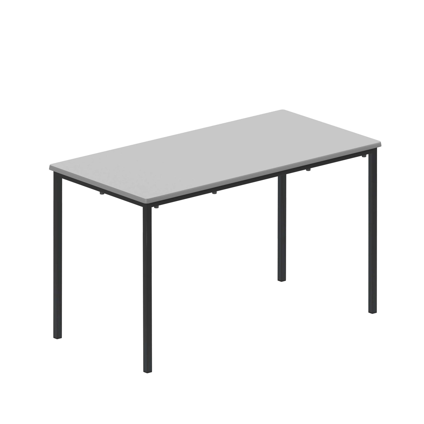 Titan Flat Pack Classroom Table | 1200 X 600 X 710 | Grey/Black
