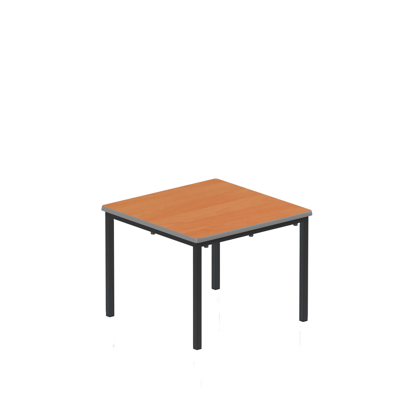 Titan Flat Pack Classroom Table | 600 X 600 X 460 | Beech/Black
