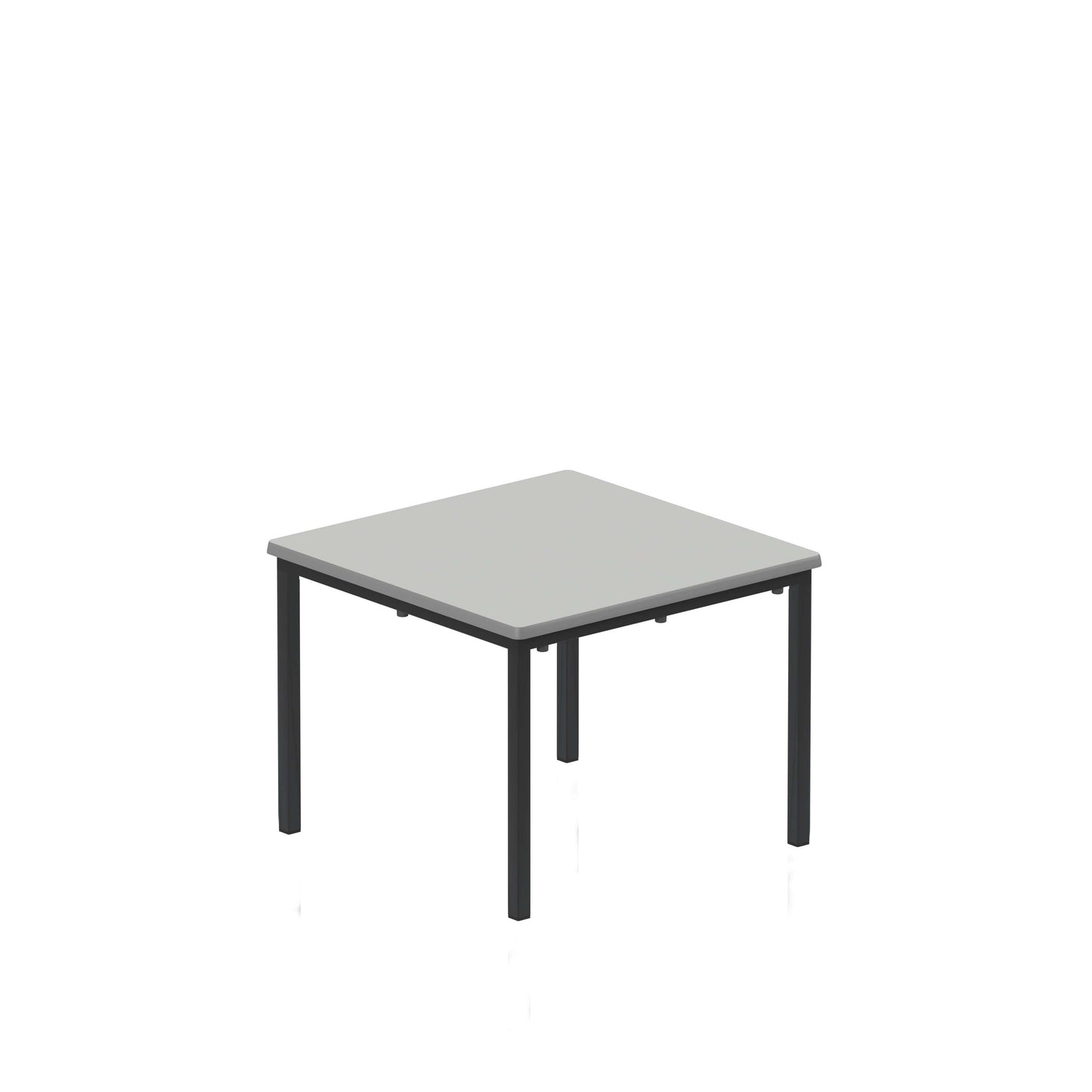 Titan Flat Pack Classroom Table | 600 X 600 X 460 | Grey/Black