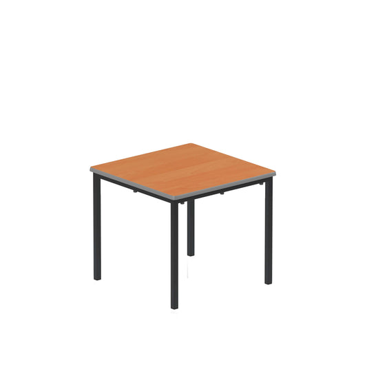 Titan Flat Pack Classroom Table | 600 X 600 X 530 | Beech/Black