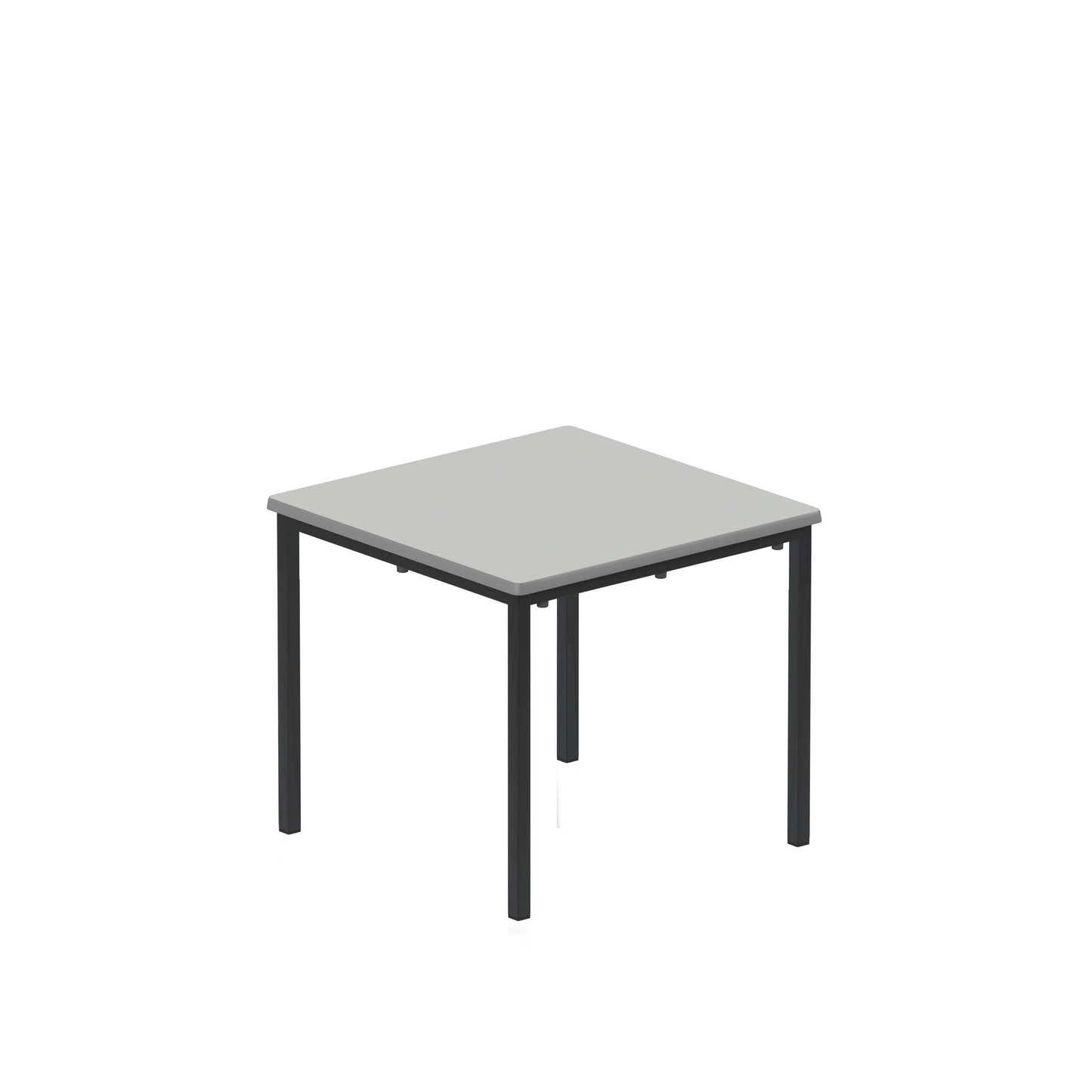 Titan Flat Pack Classroom Table | 600 X 600 X 530 | Grey/Black