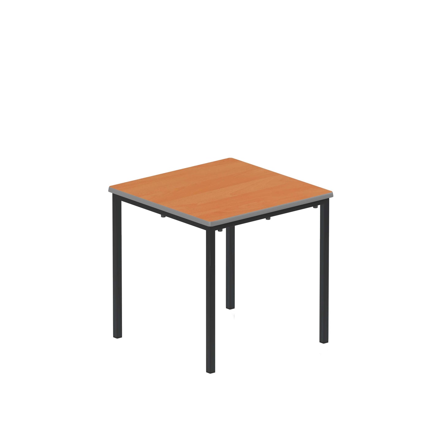 Titan Flat Pack Classroom Table | 600 X 600 X 590 | Beech/Black