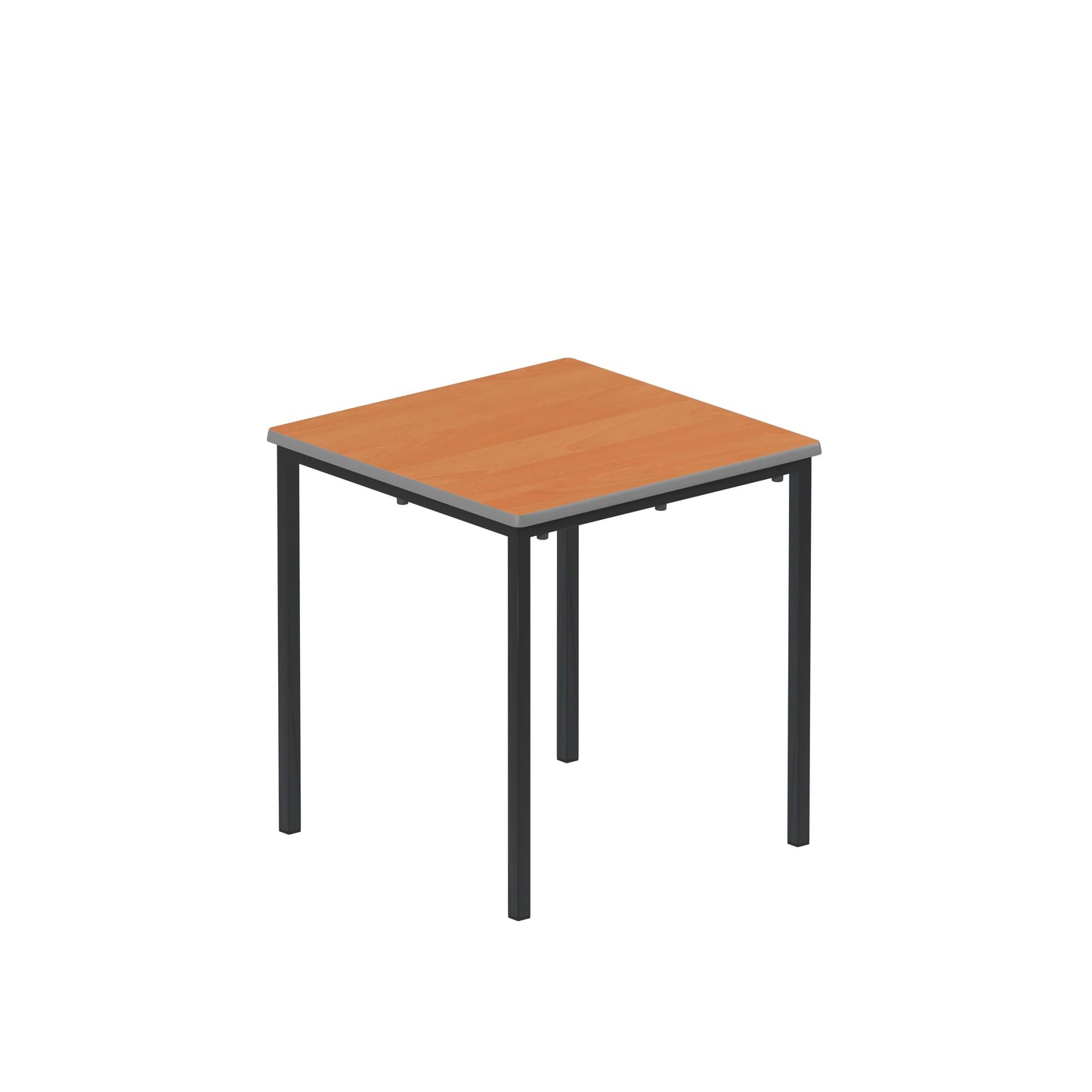 Titan Flat Pack Classroom Table | 600 X 600 X 640 | Beech/Black