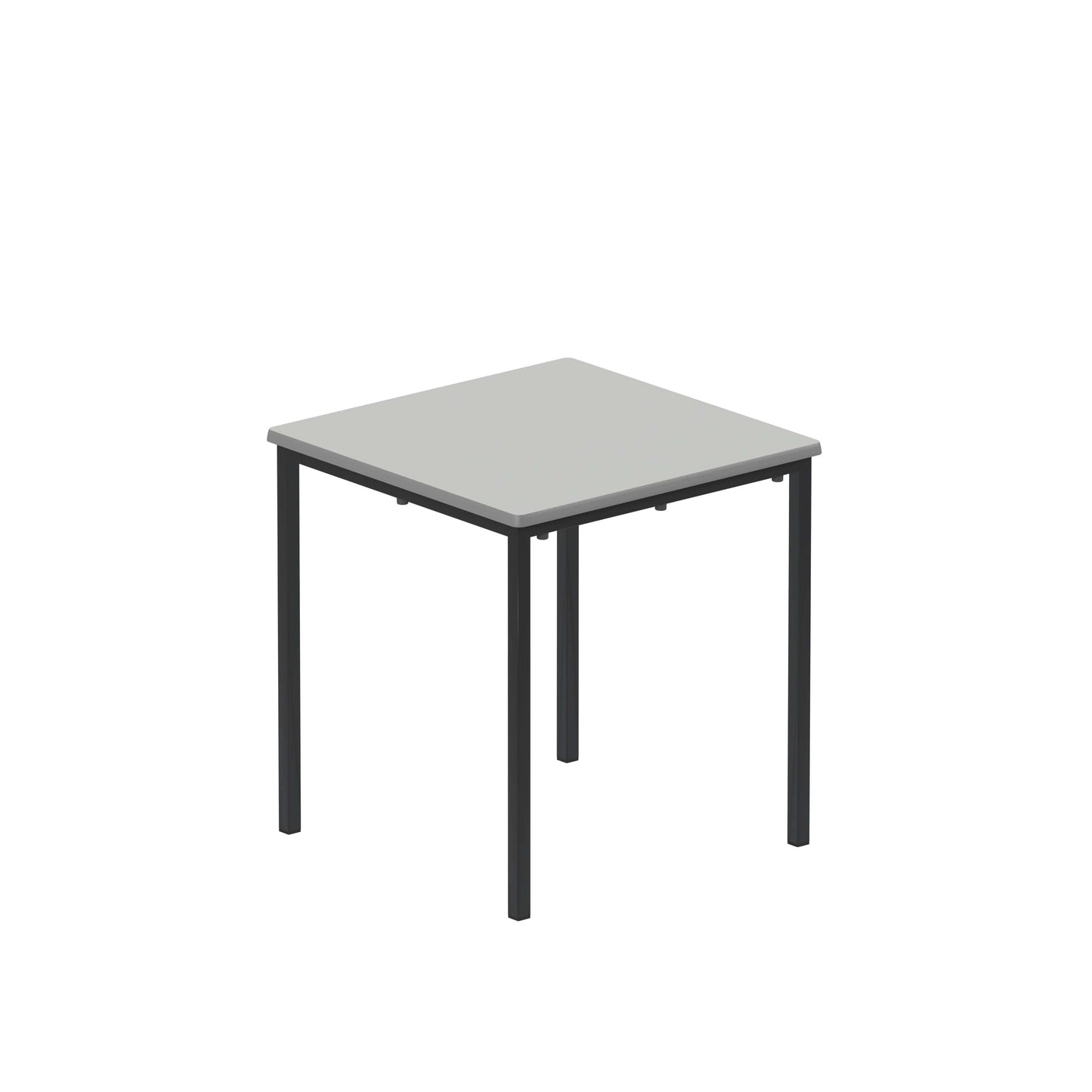 Titan Flat Pack Classroom Table | 600 X 600 X 640 | Grey/Black