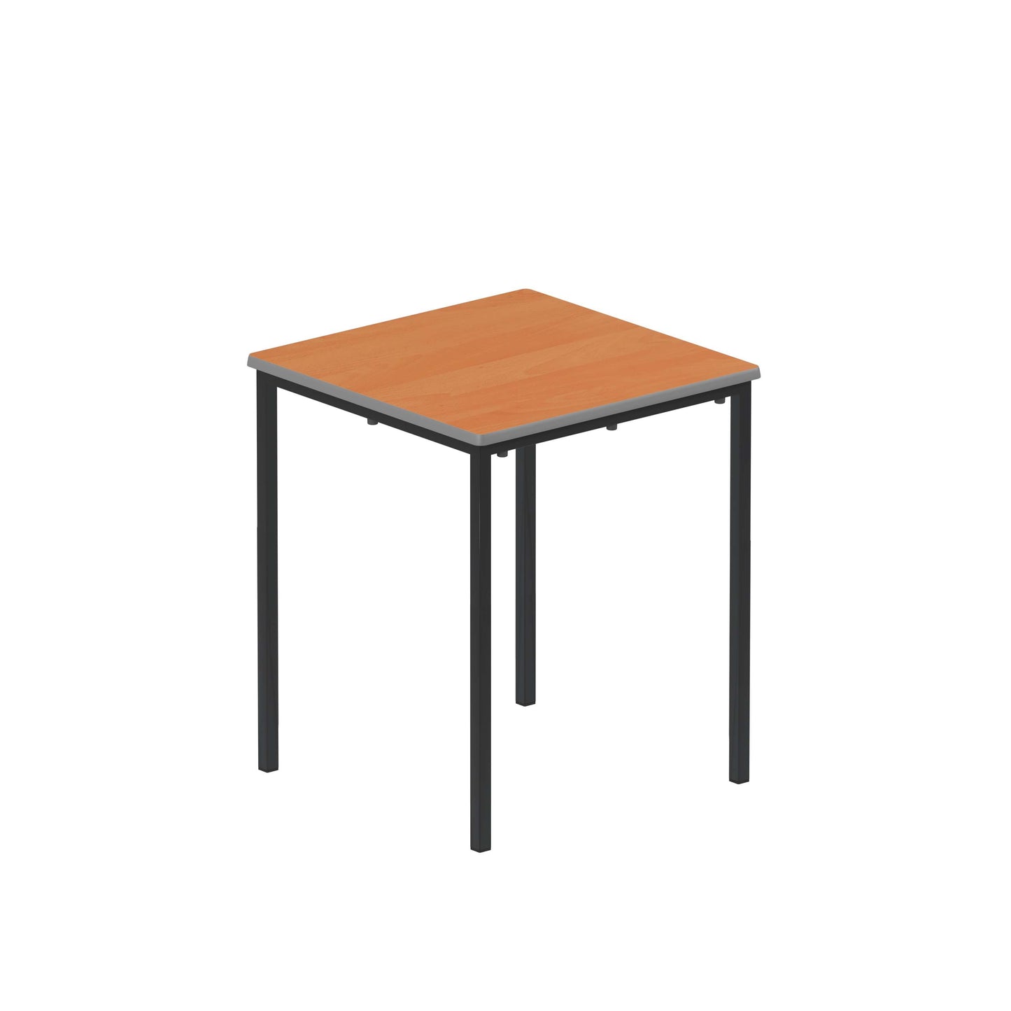 Titan Flat Pack Classroom Table | 600 X 600 X 710 | Beech/Black