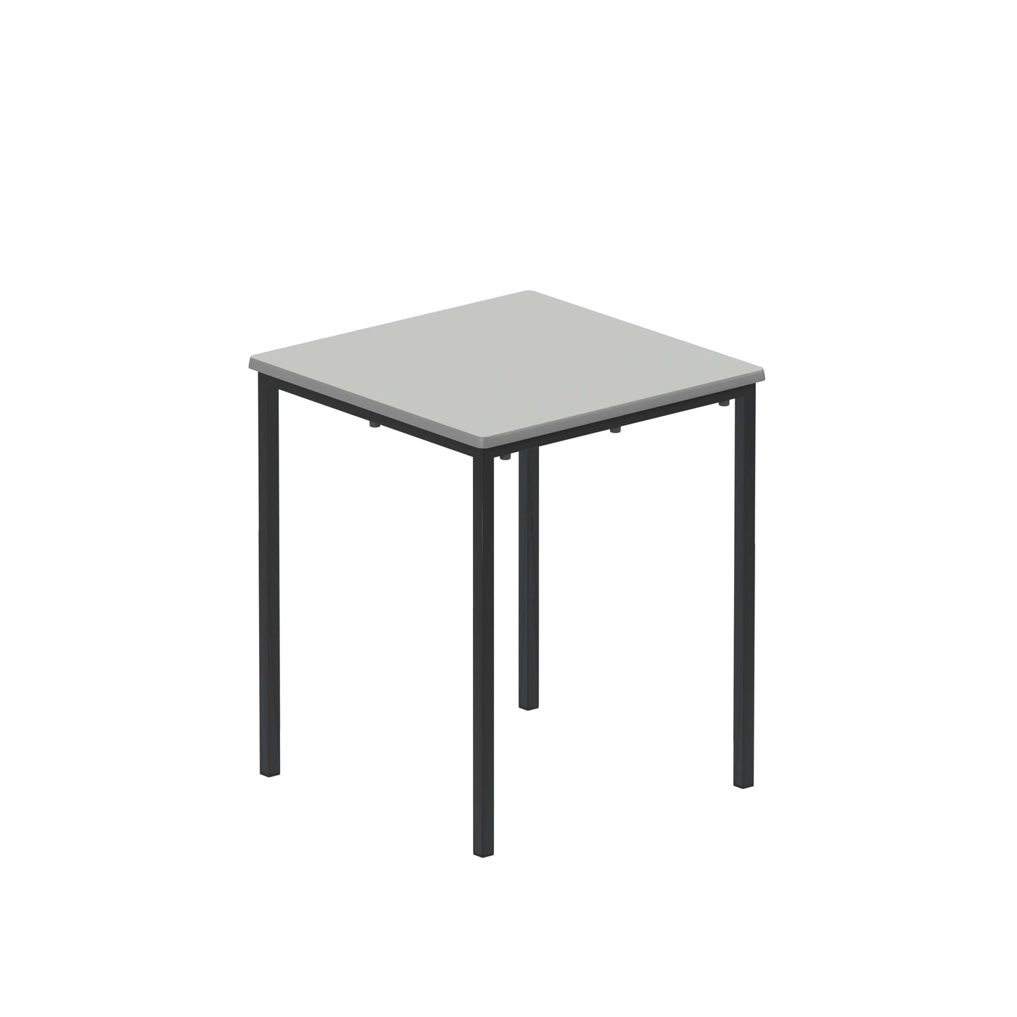 Titan Flat Pack Classroom Table | 600 X 600 X 710 | Grey/Black