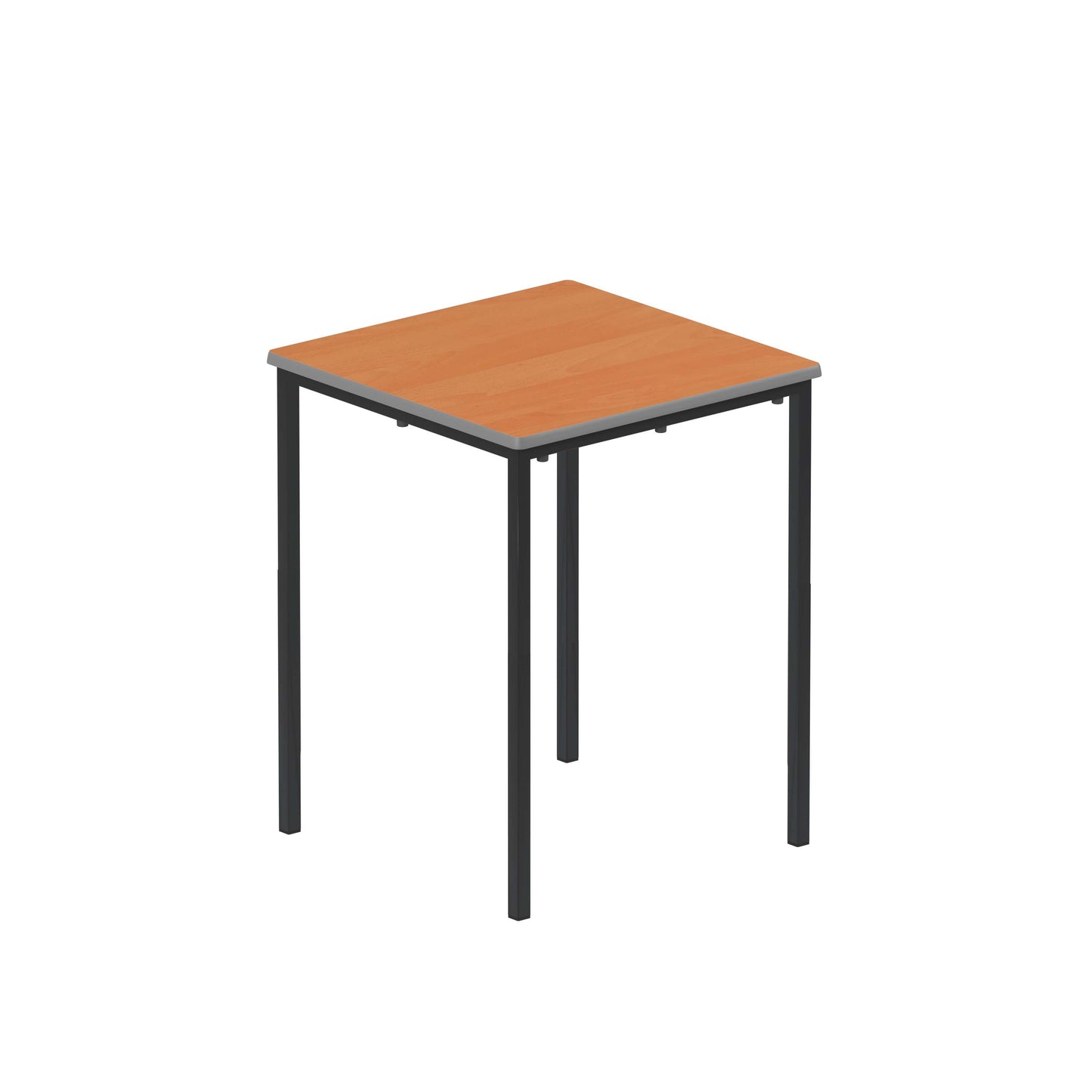 Titan Flat Pack Classroom Table | 600 X 600 X 760 | Beech/Black