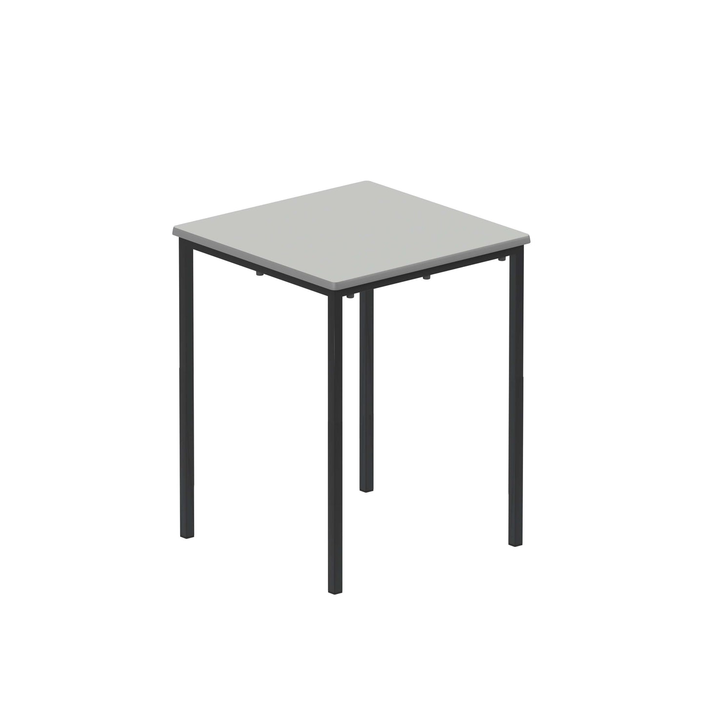 Titan Flat Pack Classroom Table | 600 X 600 X 760 | Grey/Black