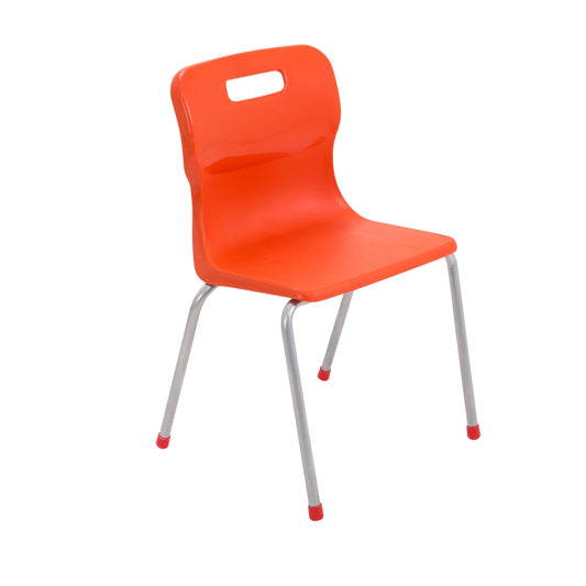 Titan 4 Leg Chair | Size 4 | Orange