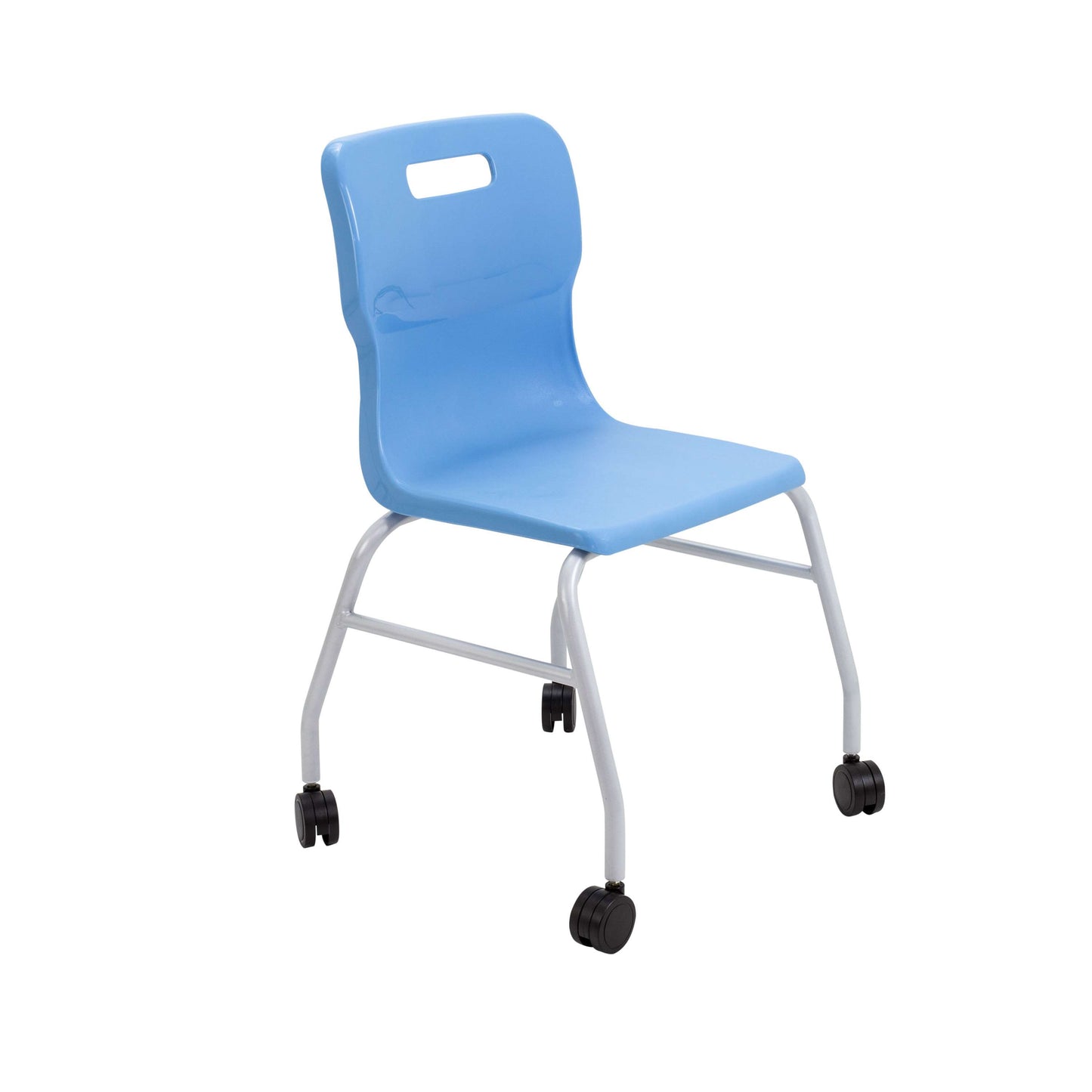 Titan Move 4 Leg Chair with Castors | Sky Blue