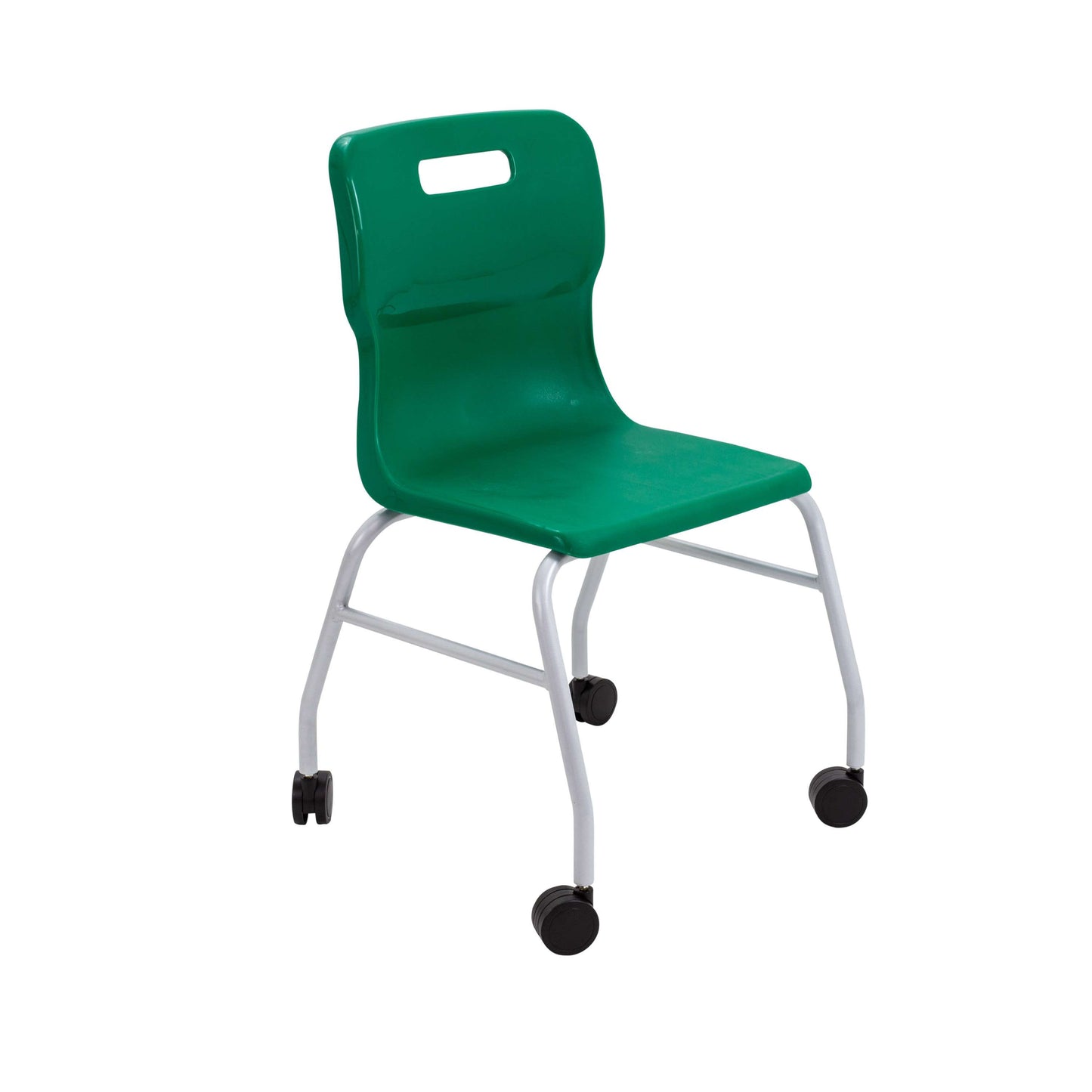 Titan Move 4 Leg Chair with Castors | Green