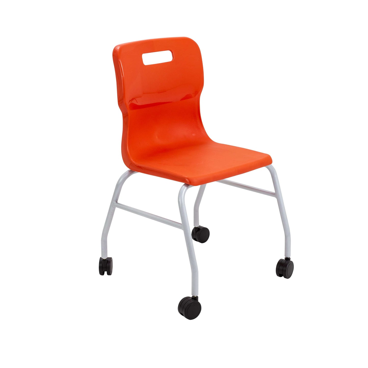 Titan Move 4 Leg Chair with Castors | Orange