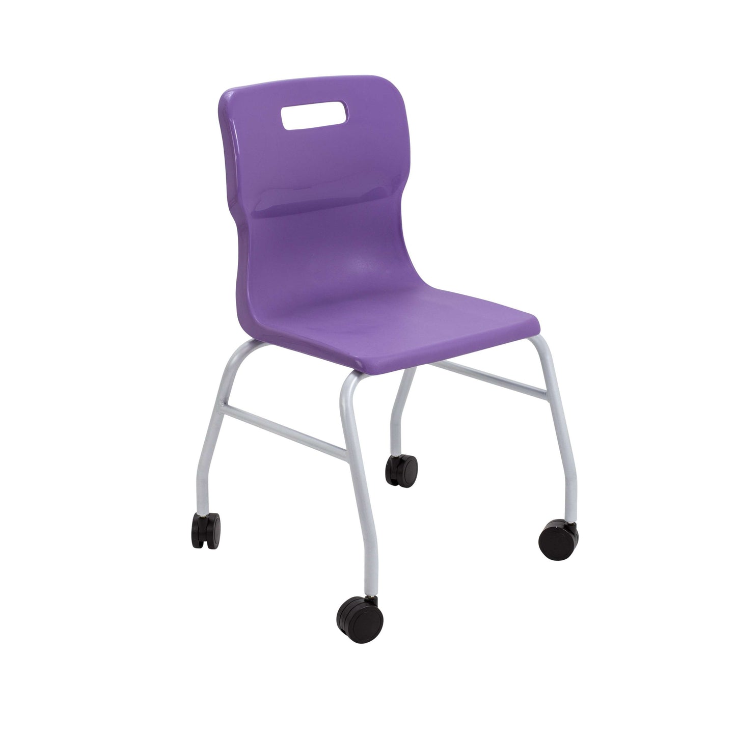Titan Move 4 Leg Chair with Castors | Purple