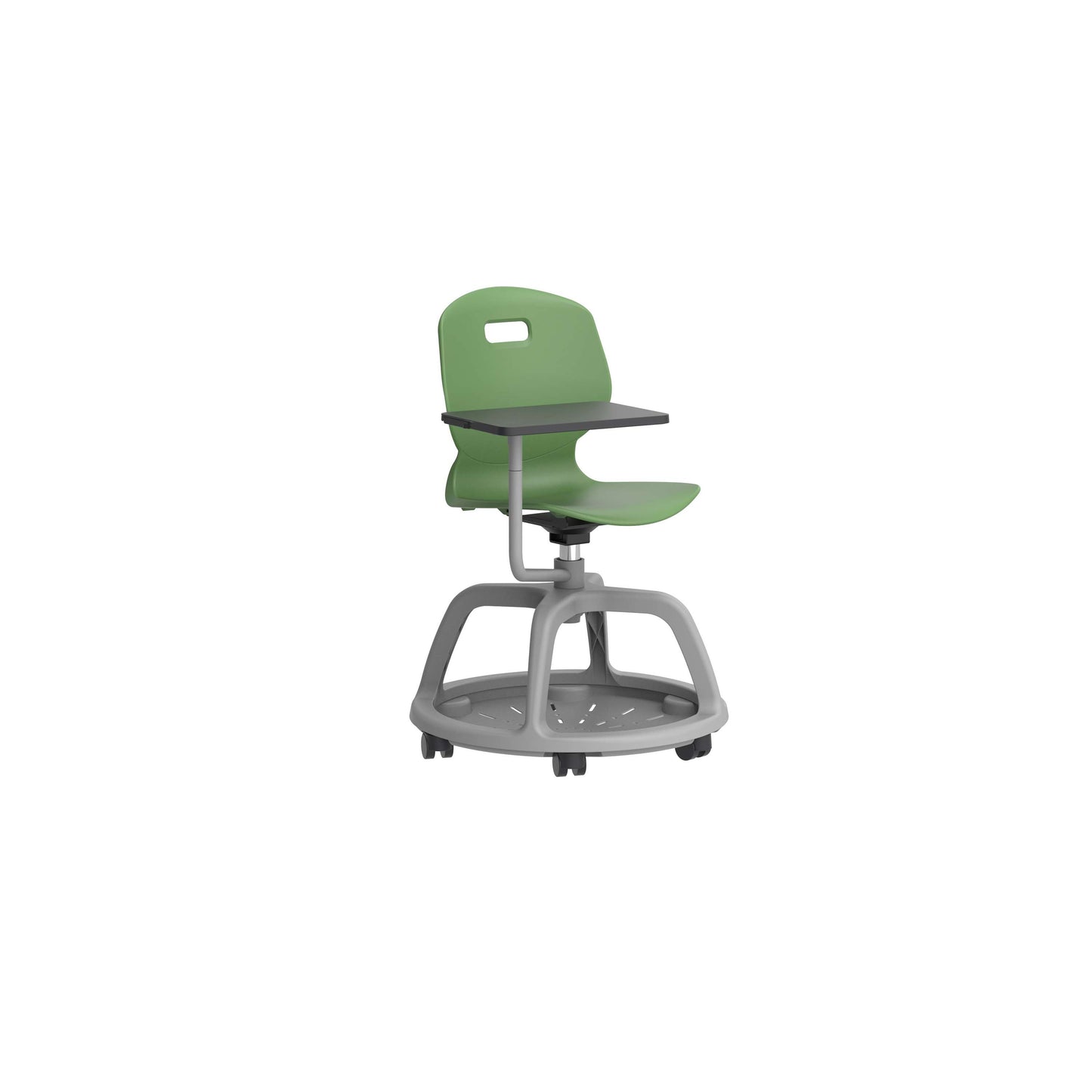 Titan Arc Community Swivel Chair with Arm Tablet | Forest